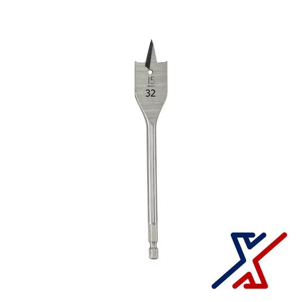 15/32 in. x 6 in. Long Spade Bit / Paddle Bit / Wood Bit 6 Bits by X1 Tools, X1 Tools, Mfr#: X1E-CON-BIT-SPA-2047x6